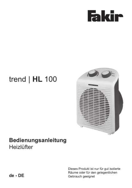 Fakir trend HL 100