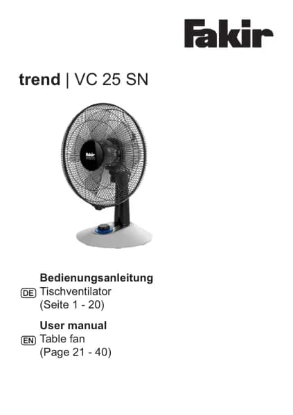 Fakir Trend VC 25 SN