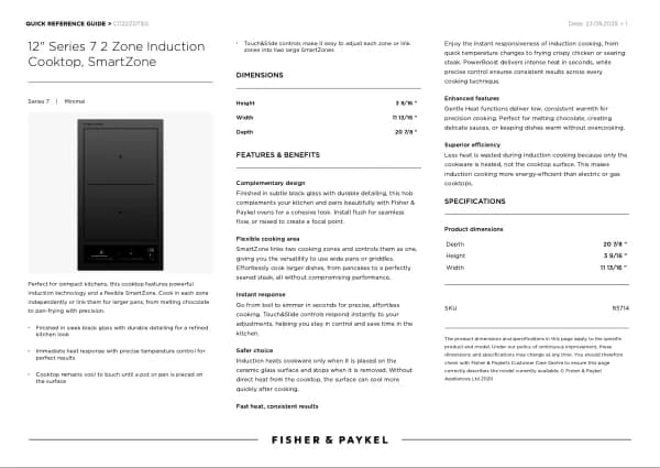 Fisher Paykel CI122ZDTB5