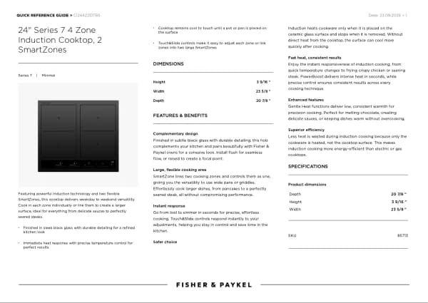 Fisher Paykel CI244ZZDTB5