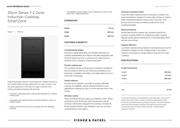 Fisher Paykel CI302ZDTB5