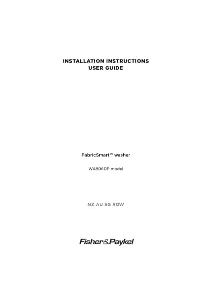Fisher Paykel WA8060P