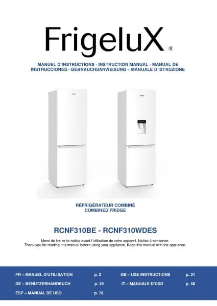 FrigeluX RCNF310BE