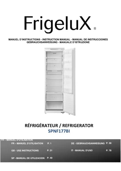 FrigeluX SPNF177BI