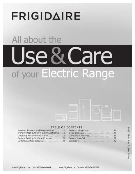 Frigidaire FFEH2422WH