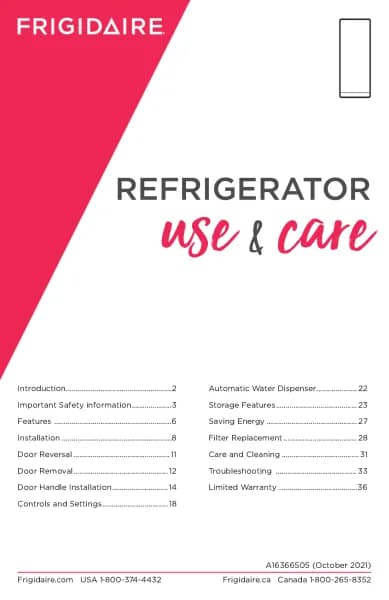 Frigidaire FPRU19F8WSS