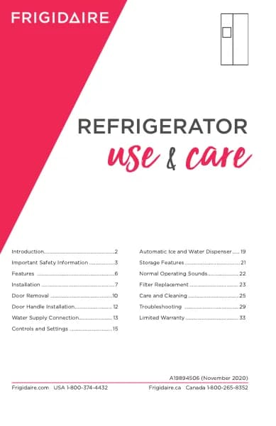 Frigidaire FRSS2623PBK