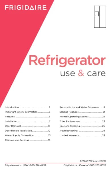Frigidaire PRSC2222SS