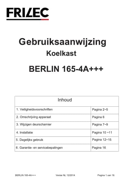 Frilec BERLIN165-4A+++