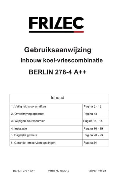 Frilec BERLIN278-4A++