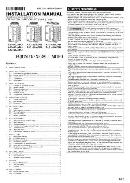 Fujitsu AJG072JATAH