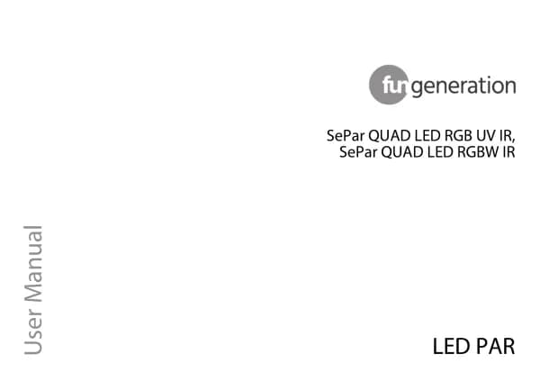 Fun Generation SePar QUAD LED RGB UV IR