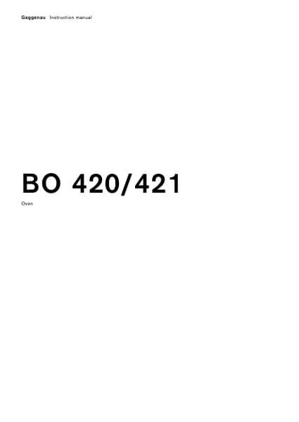 Gaggenau BO 421 111