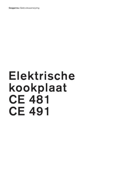 Gaggenau CE481102
