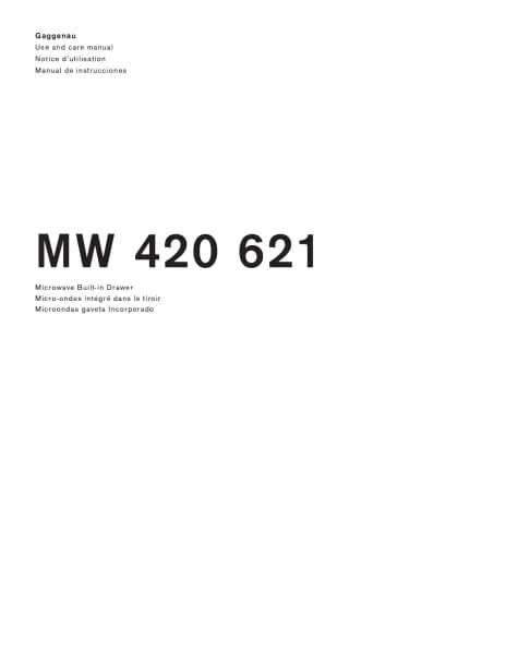 Gaggenau MW420621