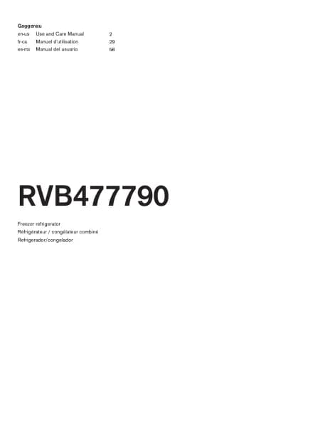 Gaggenau RVB477790