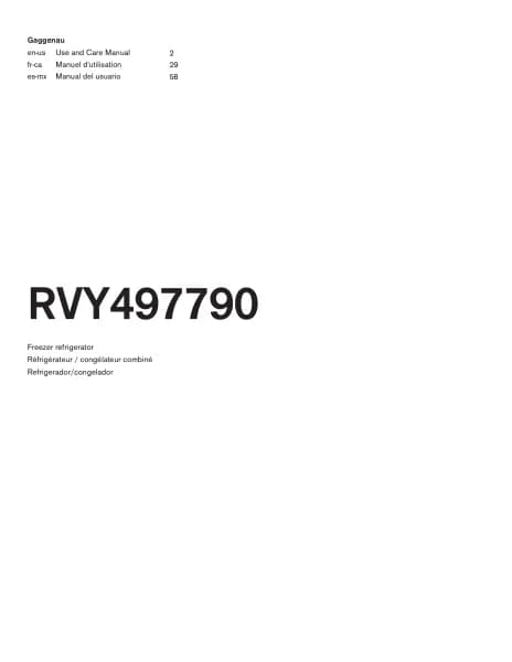 Gaggenau RVY497790