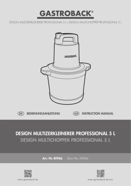 Gastroback Design Professional 40966