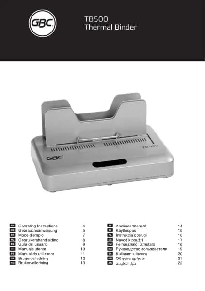GBC ThermaBind TB500