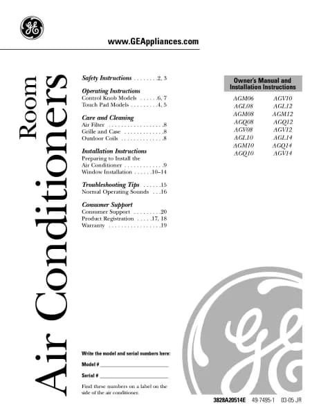 GE AGL12AD