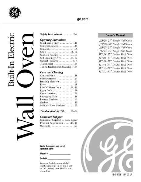 GE JTP48WFWW
