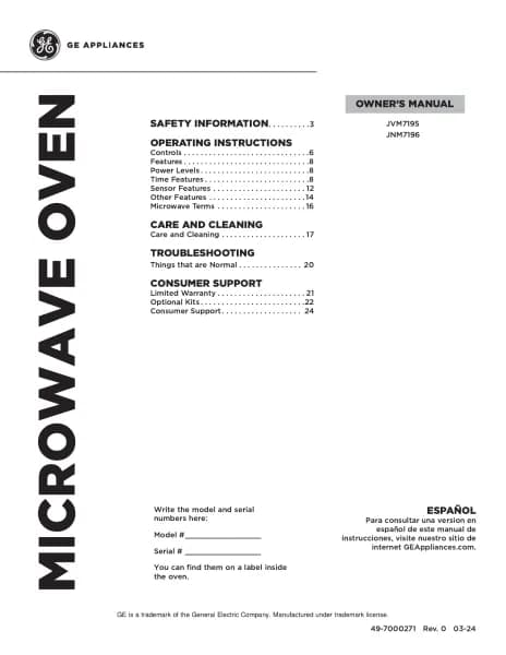 GE JVM7195