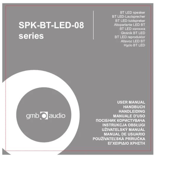 Gembird SPK-BT-LED-08L