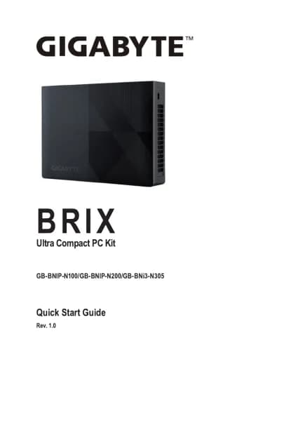 Gigabyte BRIX GB-BNIP-N100