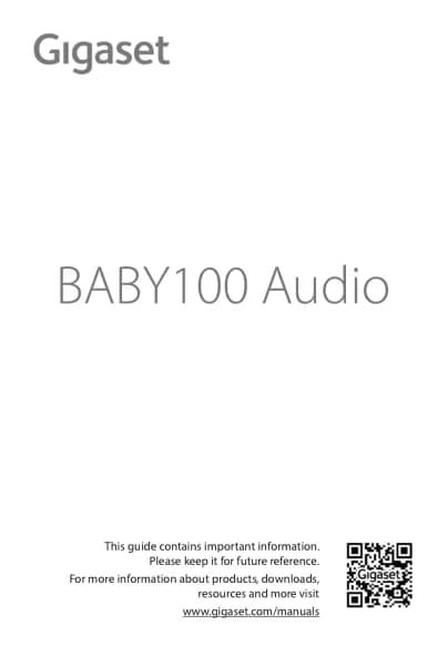 Gigaset Baby 100 Audio