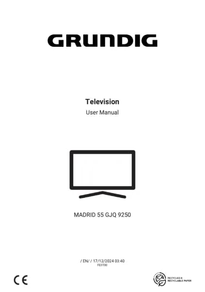 Grundig MADRID 55 GJQ 9250