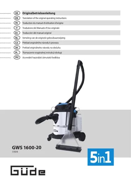 Gude GWS 1600-20