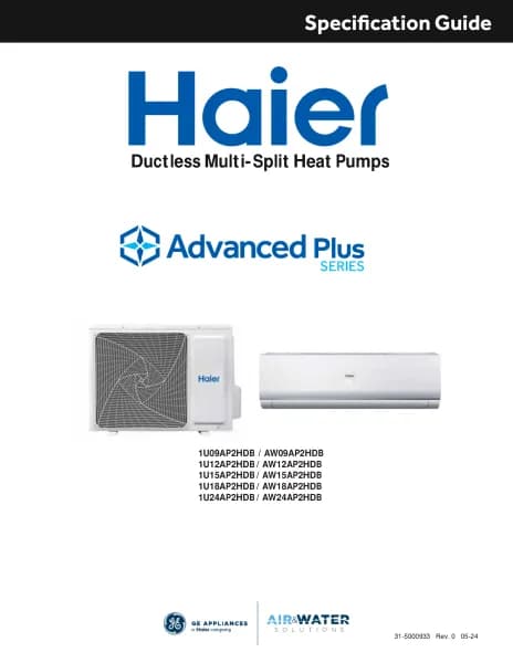 Haier Advanced Plus Series 1U15AP2HDB