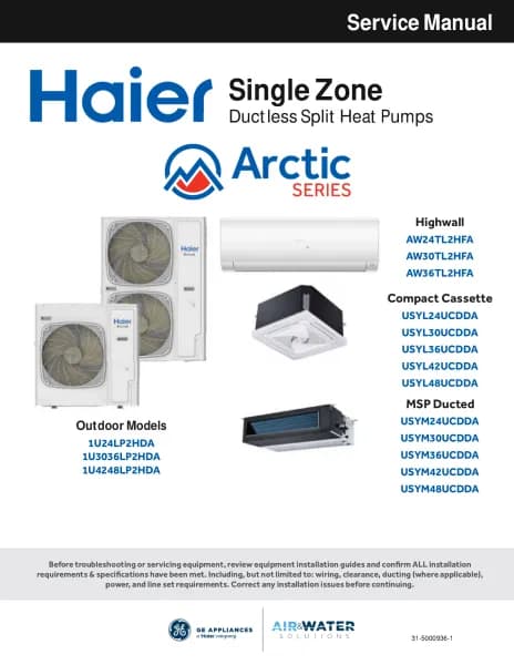 Haier Arctic 1U3036LP2HDA