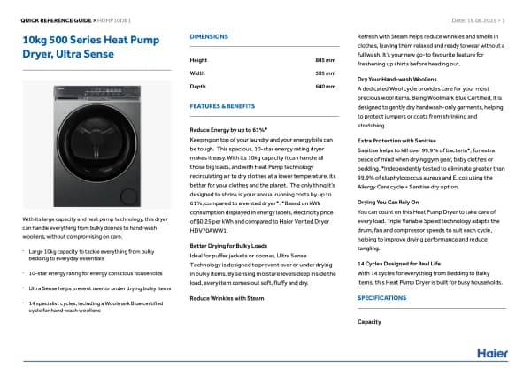 Haier HDHP10DB1