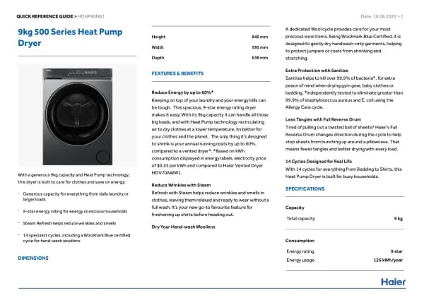 Haier HDHP90NB1
