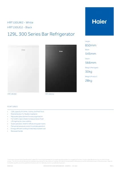 Haier HRF130UG2