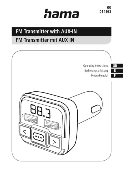 Hama FM Transmitter 00014163