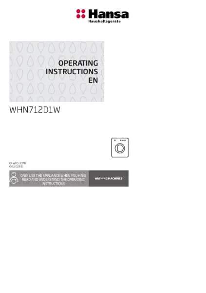 Hansa WHN712D1W