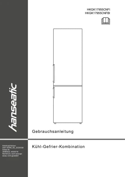 Hanseatic HKGK17955CNFI
