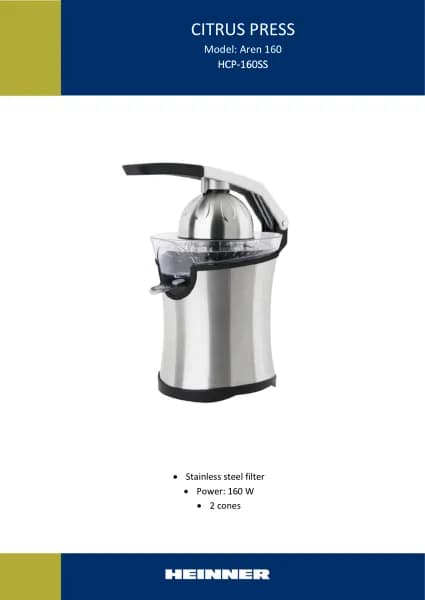 Heinner HCP-160SS