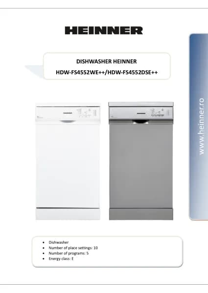 Heinner HDW-FS4552DSE++
