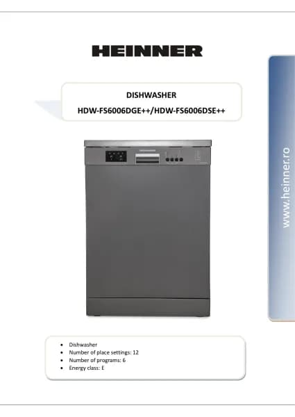 Heinner HDW-FS6006DSE++