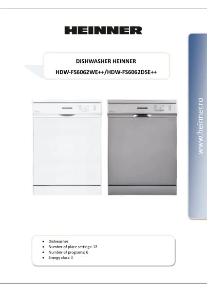 Heinner HDW-FS6062WE++