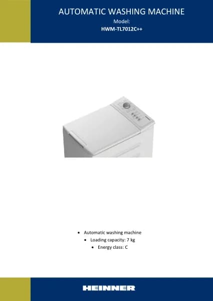 Heinner HWM-TL7012C++