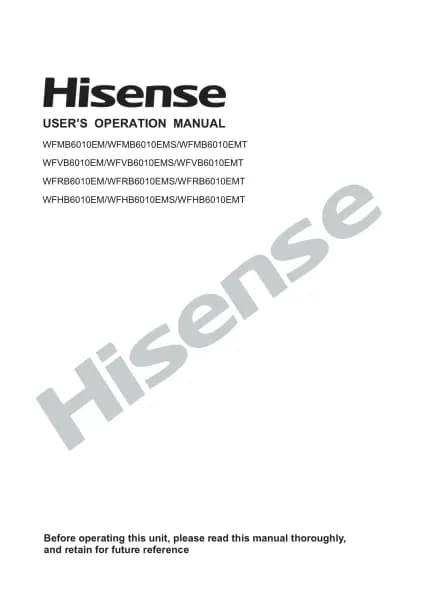 Hisense WFVB6010EM