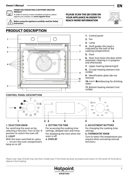 Hotpoint HAO3 K58HSU B