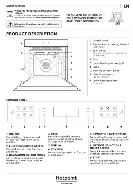 Hotpoint HAOI78PHT1SBA