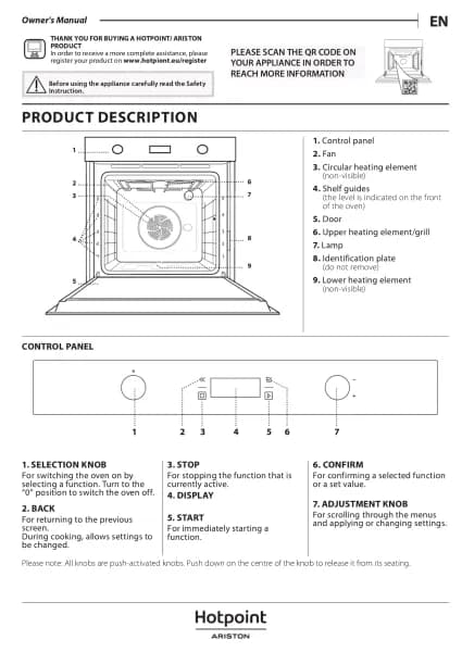 Hotpoint HAOI78PU0SXA