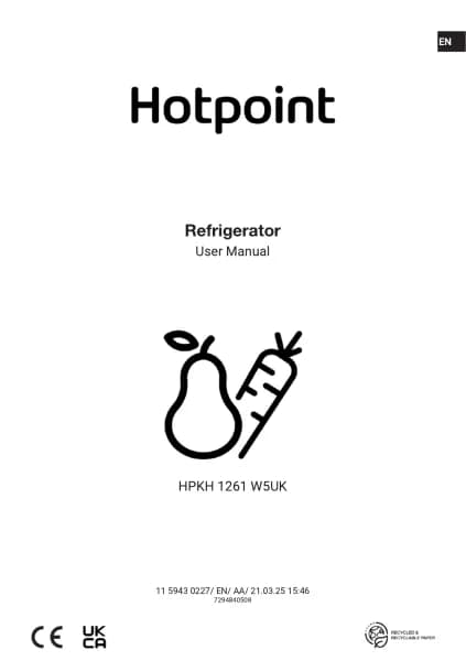 Hotpoint HPKH 1261 W5UK