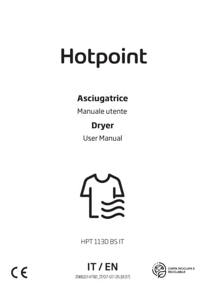 Hotpoint HPT 113D BS IT